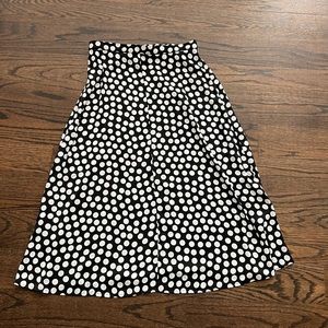 BR Dot Print Midi Skirt - Small